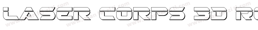 Laser Corps 3D Regular字体转换